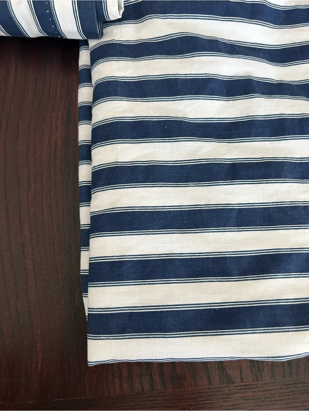 Croscill Curtains Navy and White Stripes 38 x 84